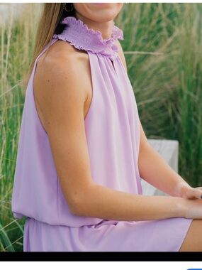 Amanda Uprichard Purple Halter Dress size S